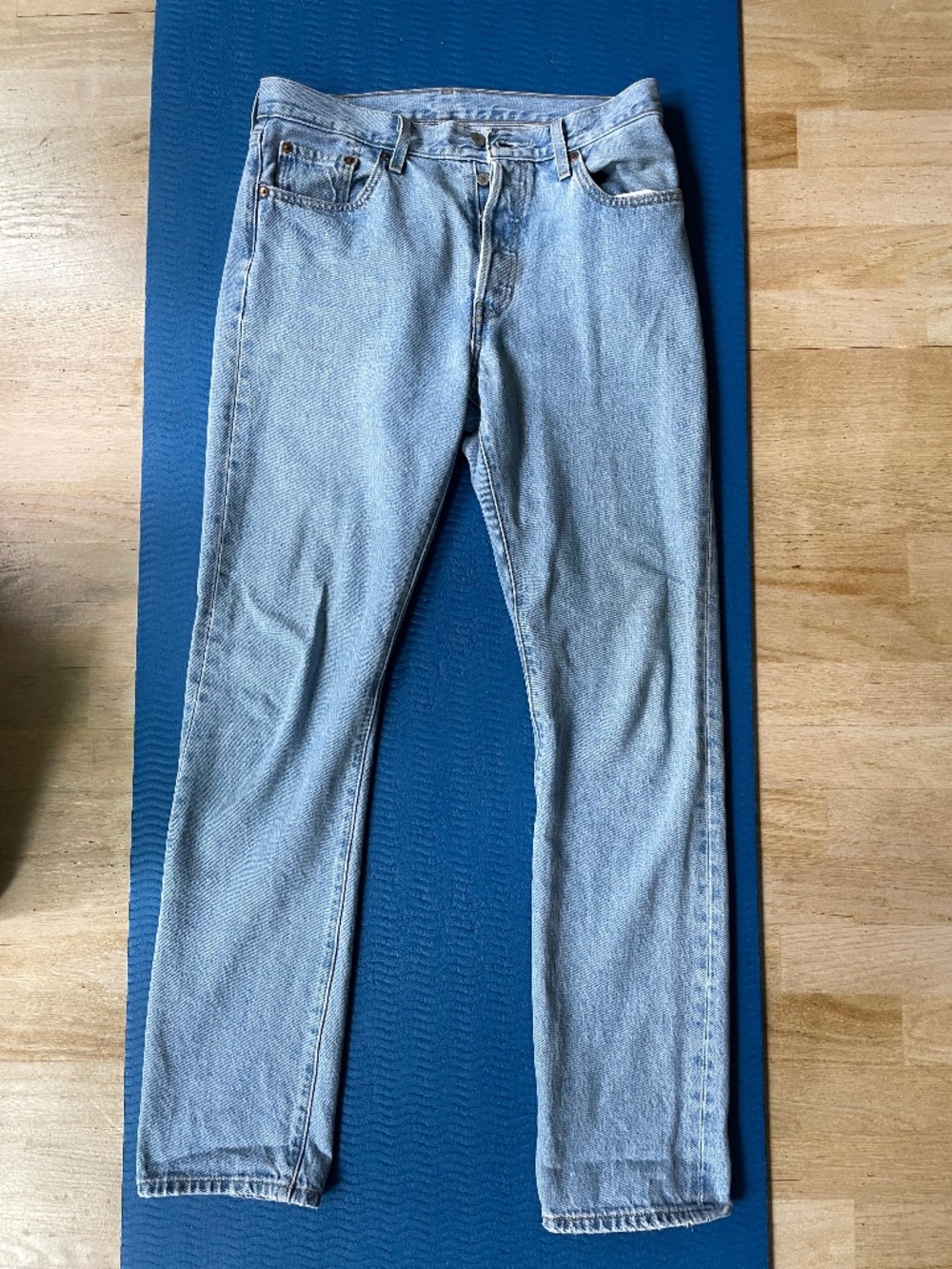 Levi’s Premium 501® Original Fit Jeans — Light Wash Blue